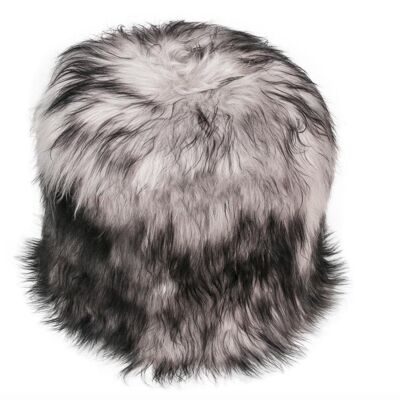 The Boudoir Sheepskin Pouffe - Icelandic Long Fur ALL COLOURS - Coral