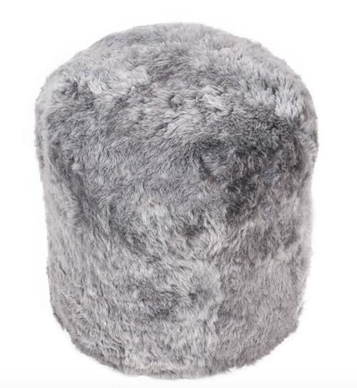 The Boudoir Sheepskin Pouffe - Icelandic Shorn ALL COLOURS - Cool Grey