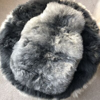 Sheepskin Hot Water Bottle, Hottie, Icelandic Natural Grey Fur, Christmas Gift for Her, for Him, Hygge, Sheep Skin, Home Decor, Luxury