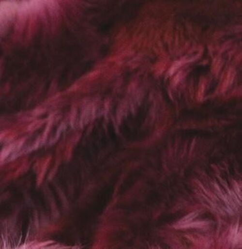Florence Pocket Scarf 100% Toscana Shearling Fur - Bordeaux