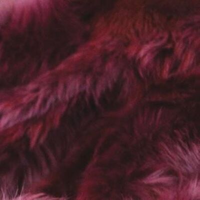 Florence Pocket Scarf 100% Toscana Shearling Fur - Bordeaux