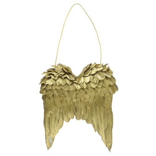 Gold Feather Wings Wall Decoration