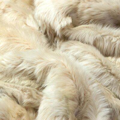 Champagne Tuscan Shearling Throw | Rug | Wildash London - 170cm x 230cm