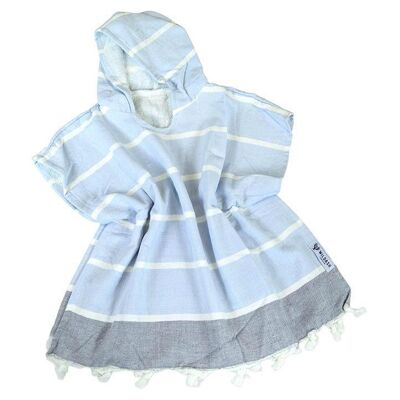 Kids Beach Poncho - Baby Blue