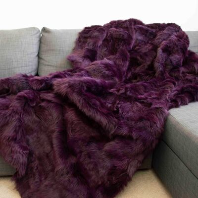 Bordeaux Tuscan Shearling Rug | Throw - 115cm x 165cm