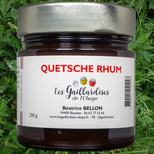 Fusion Gourmande : Confiture Quetsche au Rhum