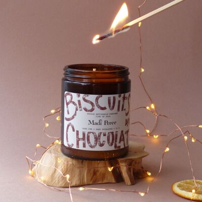 Biscuits au Chocolat - Bougie Collection Graffiti  ± 35H