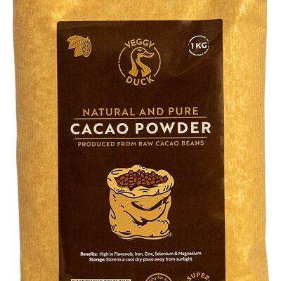 Cacao Naturale en Polvere (1Kg) - Crudo e Puro | non zuccherato | Senza OGM