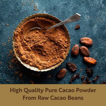 Cacao Naturale en Polvere (1Kg) - Crudo e Puro | non zuccherato | Senza OGM 3