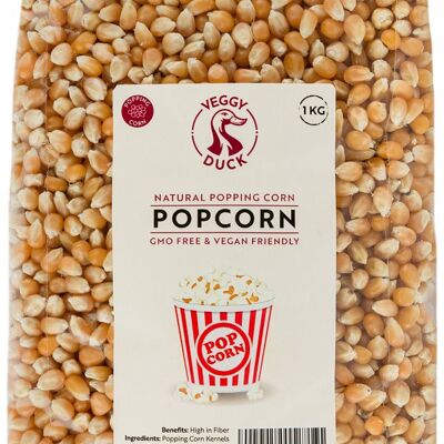 Chicchi di Mais Popping (1Kg) - Semi di Popcorn Confezione X-Large 1Kg - Mais Italiano