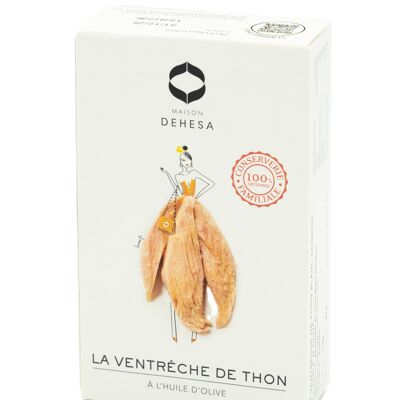 Conserve de coeur de ventreche de thon germon qualite premium 115gr