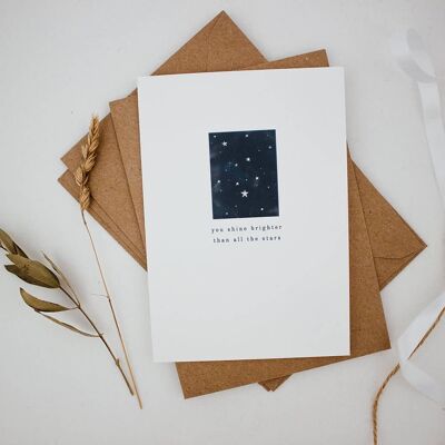 Carte brillante brillante