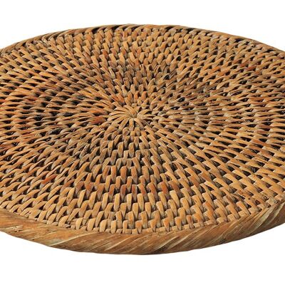 Saturn Rattan Honig Untersetzer