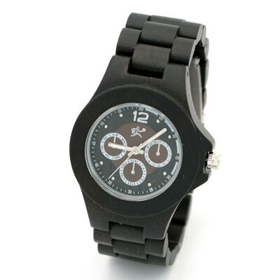 Orologio da uomo interamente in legno nero - Patrick