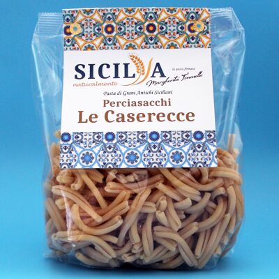 Pasta Caserecce Perciasacchi - Hergestellt in Italien (Sizilien)