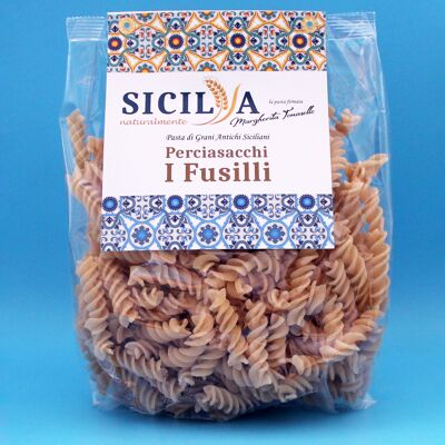 Pasta Fusilli Perciasacchi - Hecho en Italia (Sicilia)