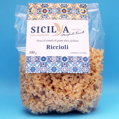 Pâtes Riccioli - Fabriquées en Italie (Sicile)