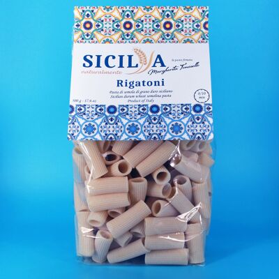 Pasta Rigatoni - Hecho en Italia (Sicilia)