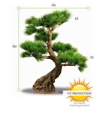 Bonsaï Pinus artificiel 80 cm UV 3