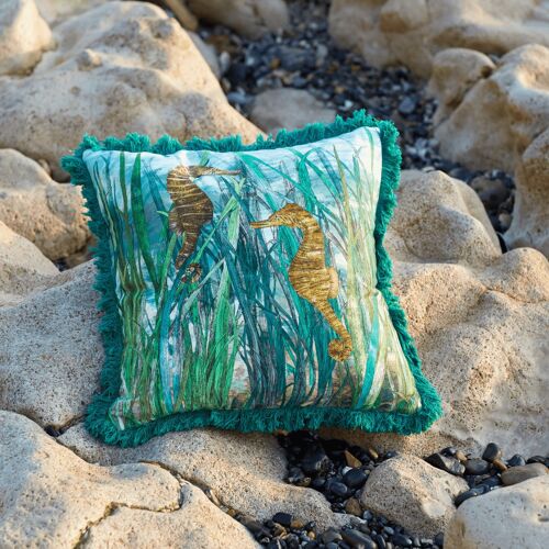 Seaview Seahorses Cushion