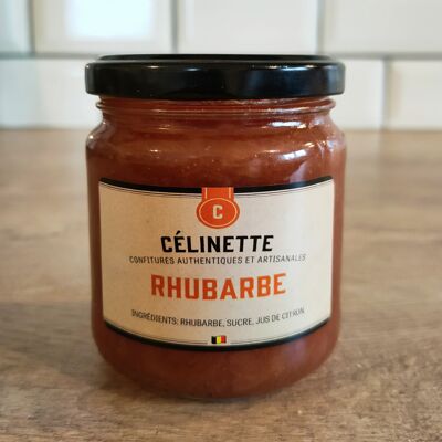 Confiture artisanale de rhubarbe