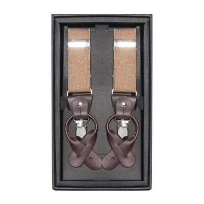 MEN'S STRAPS - CAMEL / BEIGE