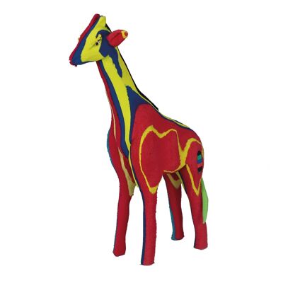 Figura animal upcycling jirafa S hecha de chanclas