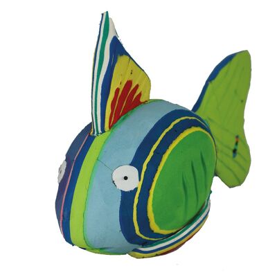 Upcycling animal figure Fish M made of flip-flops
