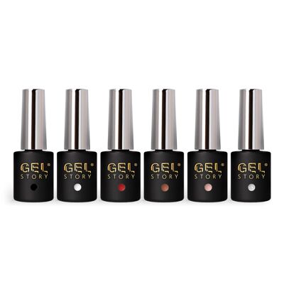 Classic colour collection gel nail polish set 6 pack