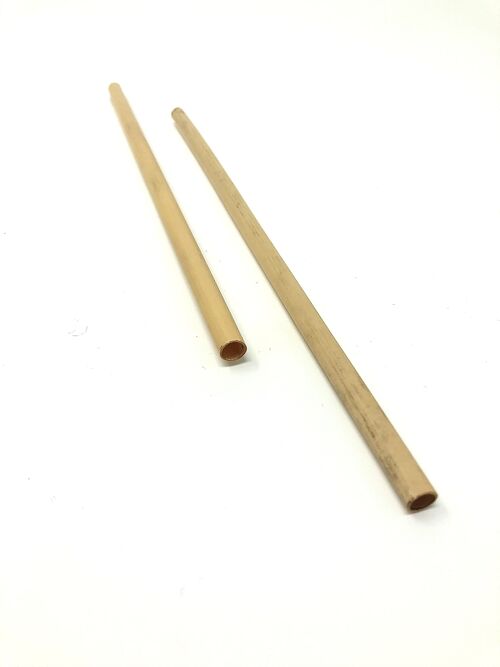 Pailles en bambou réutilisables