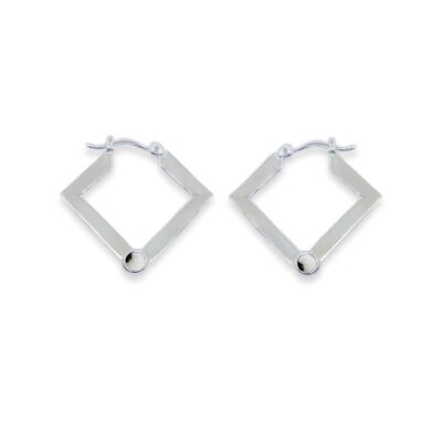 Boucles d'oreilles Accent - Argent 925 - Jaspe Zebre