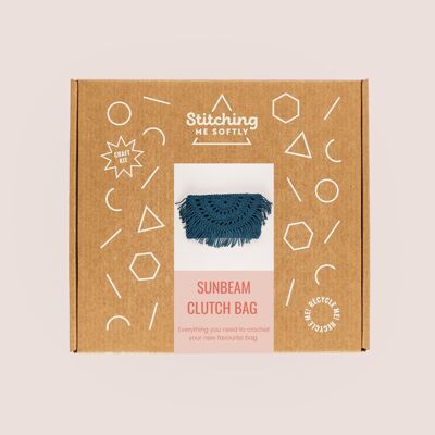 Pochette Sunbeam Uncinetto - Blu Petrolio