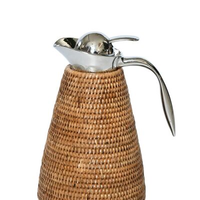 Insulated jug Keops 1L rattan and stainless steel
