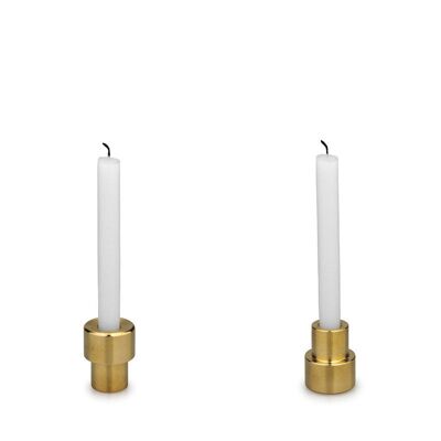 TRIO candlestick - Brass