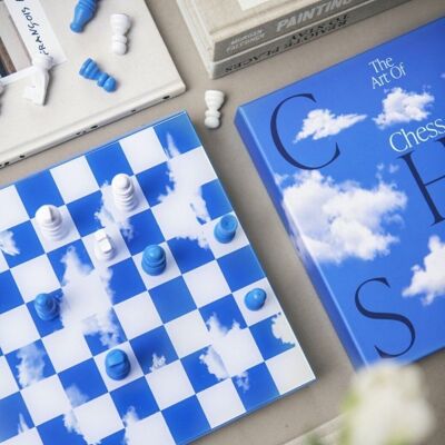 Chess Set - Cloud Design - Decorative Board Game - Printworks