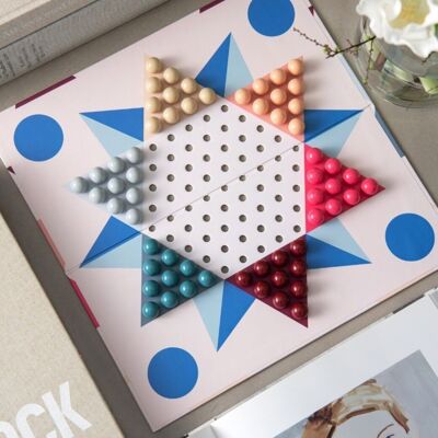 Chinese Checkers Game - Decorative Board Game - Design Play - Printworks