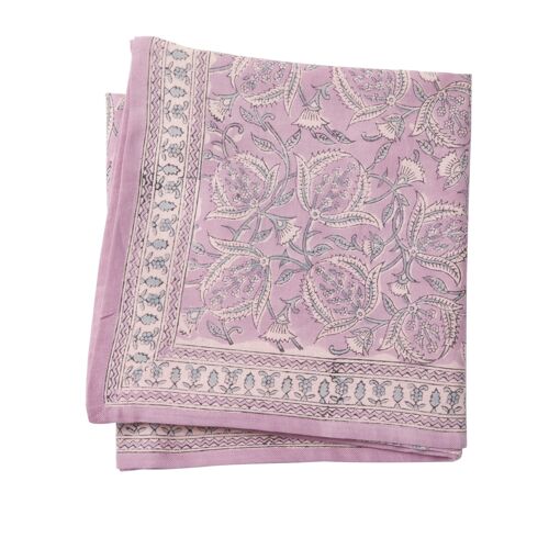 Foulard imprimé “fleurs indiennes” Lilas Lilas