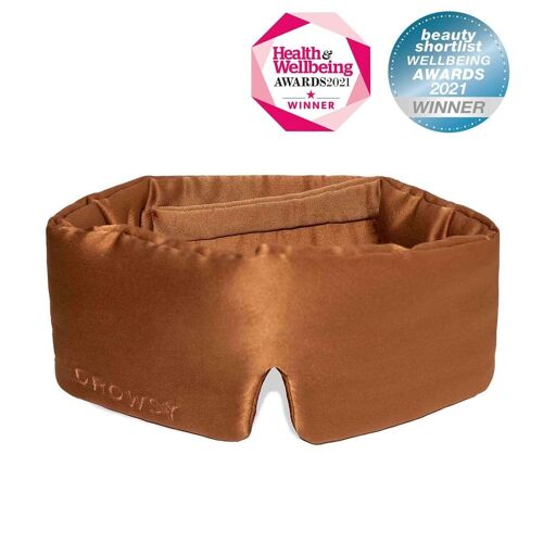 THE DROWSY SILK SLEEP MASK (Pumpkin Spice)