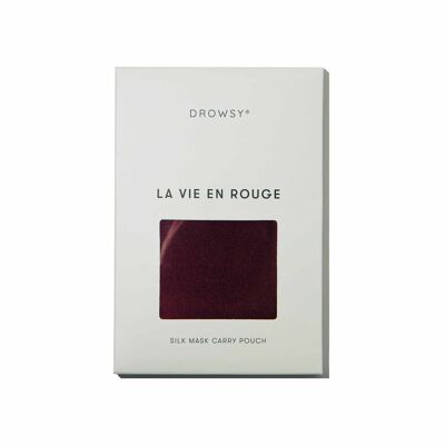 La Vie En Rouge Silk Carry Pouch