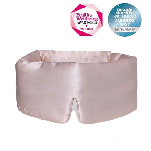 THE DROWSY SILK SLEEP MASK (Sunset Pink)