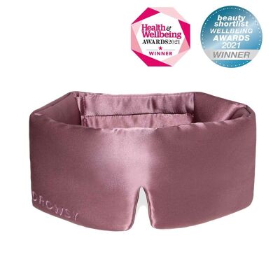 THE DROWSY SILK SLEEP MASK (Damask Rose)