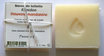 Savon  artisanal KARIDOO - Verveine-Mandarine (Karité)*