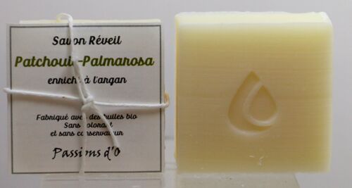 Savon artisanal REVEIL - Patchouli-Palmarosa (Argan)*