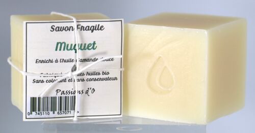 Savon artisanal FRAGILE - Muguet (Amande douce) -  +/-200g