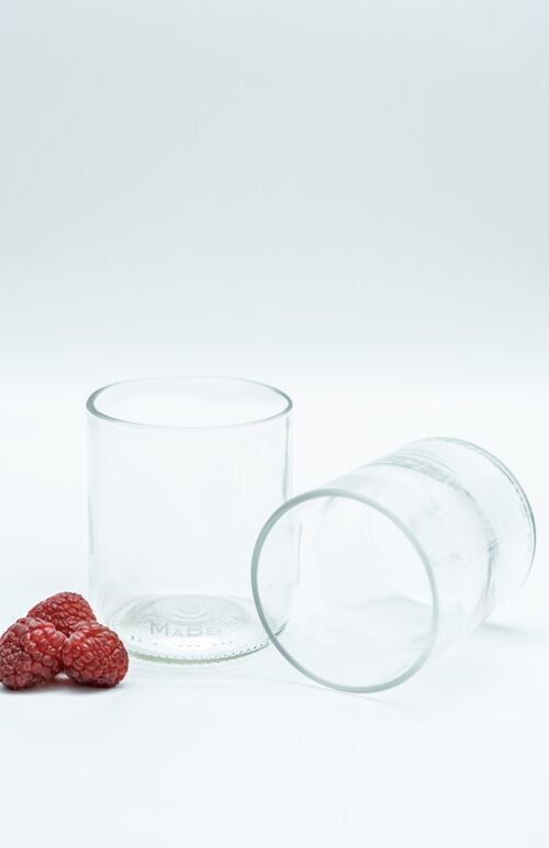 250ml Trinkglas aus der 0,7l Weinflasche in transparent