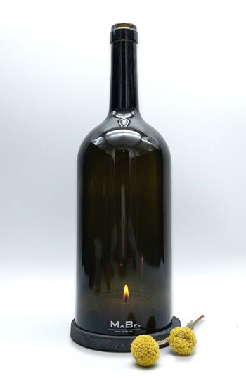 WINDLIGHT Bordeaux 1,5l liège 30h béton noir 1