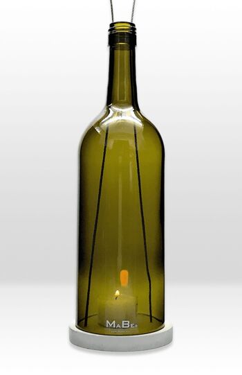 suspension WINDLIGHT Bordeaux 1l à vis 28h gris béton - olive