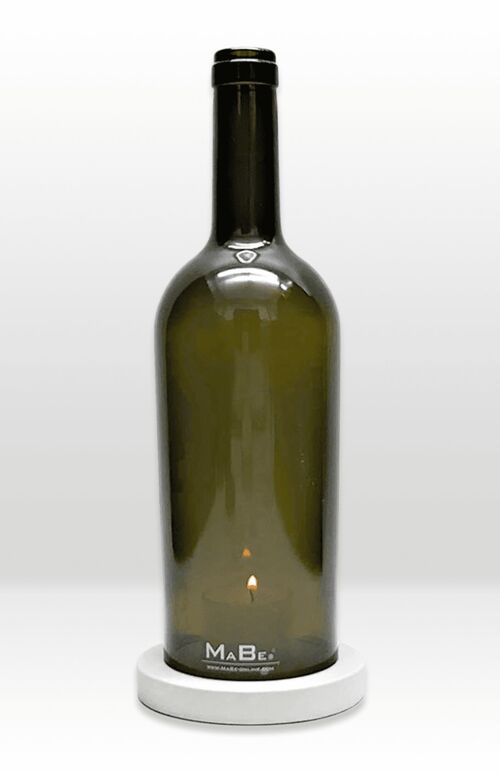 WINDLICHT Bordeaux 0,7l Kork 26h Beton grau - oliv