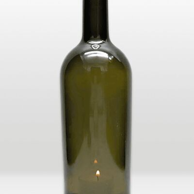 WINDLICHT Bordeaux 0,7l Kork 26h Beton grau - oliv