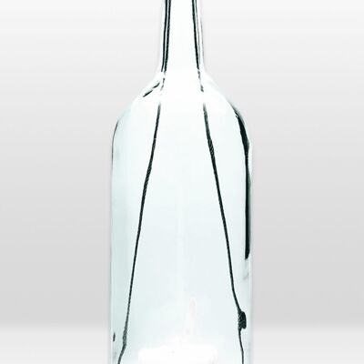 lanterne suspendue Bordeaux 1,5l à vis 30h gris béton - transparent